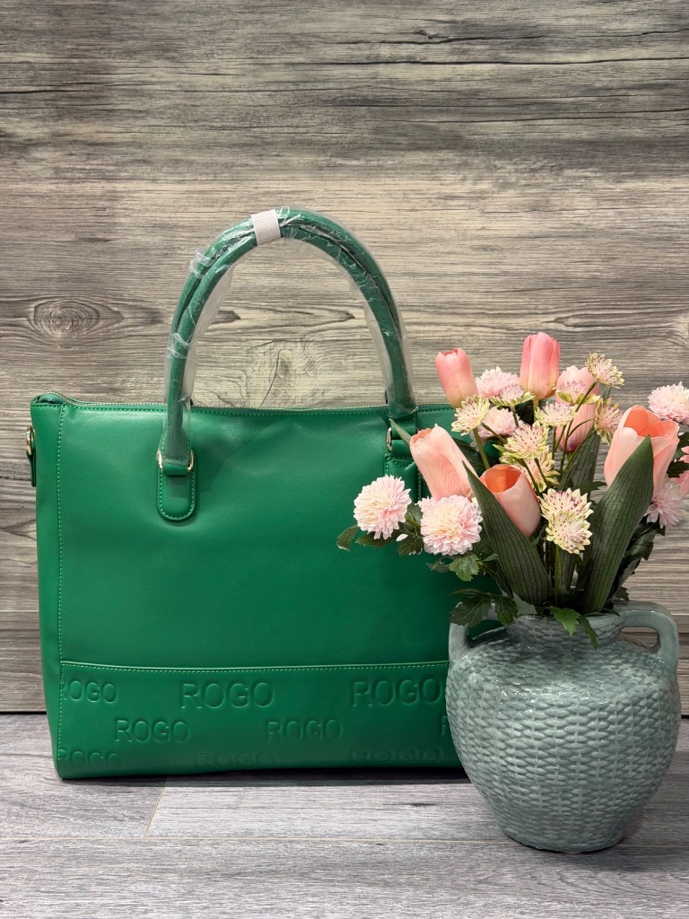 Green ROGO Tote Bag - Picture 2 of 7